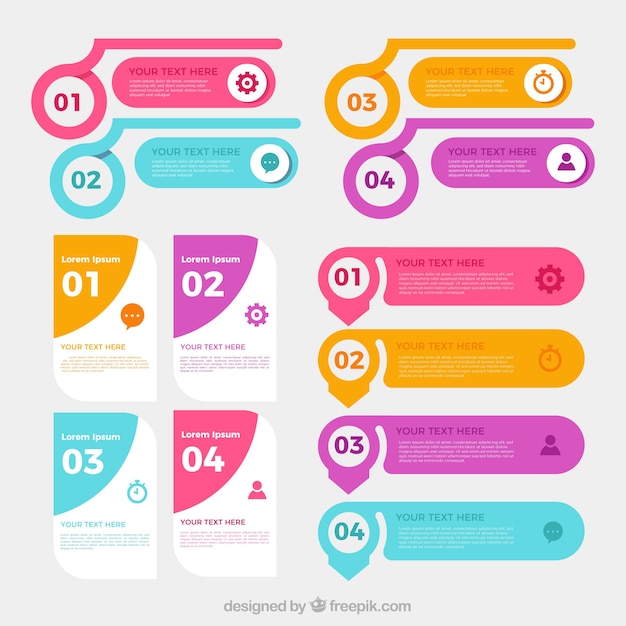 Collection of infographic elements