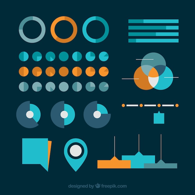 Raccolta di elementi infographic