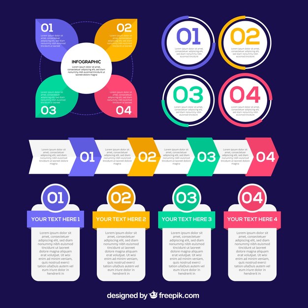 Collection of infographic elements