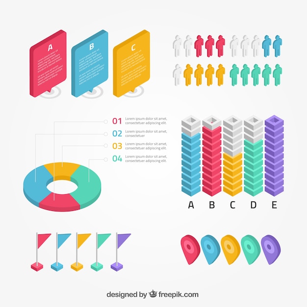Collection of infographic elements