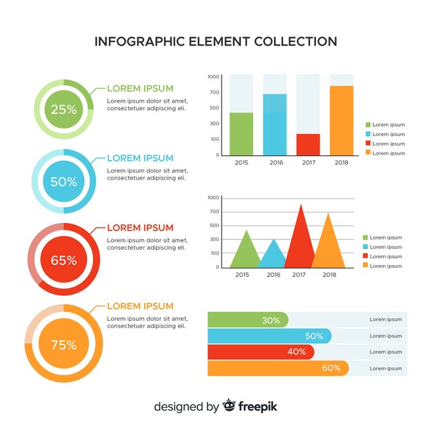 Collection of infographic elements