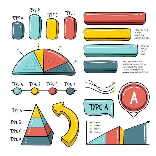 Collection of infographic elements