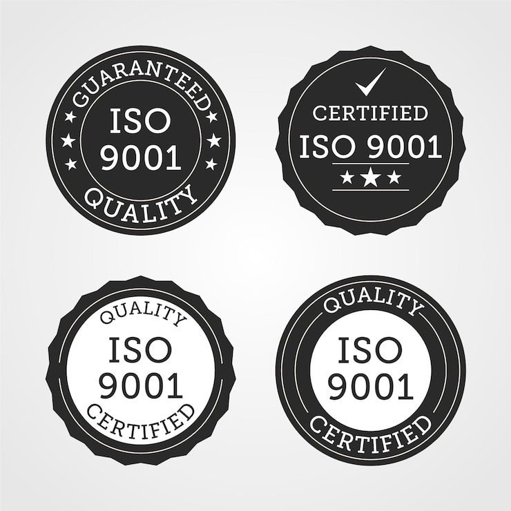 무료 Vector iso 인증 스탬프 수집