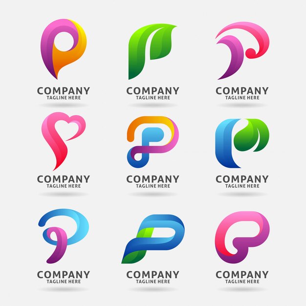 Download Free Collection Of Letter P Modern Logo Design Premium Vector Use our free logo maker to create a logo and build your brand. Put your logo on business cards, promotional products, or your website for brand visibility.