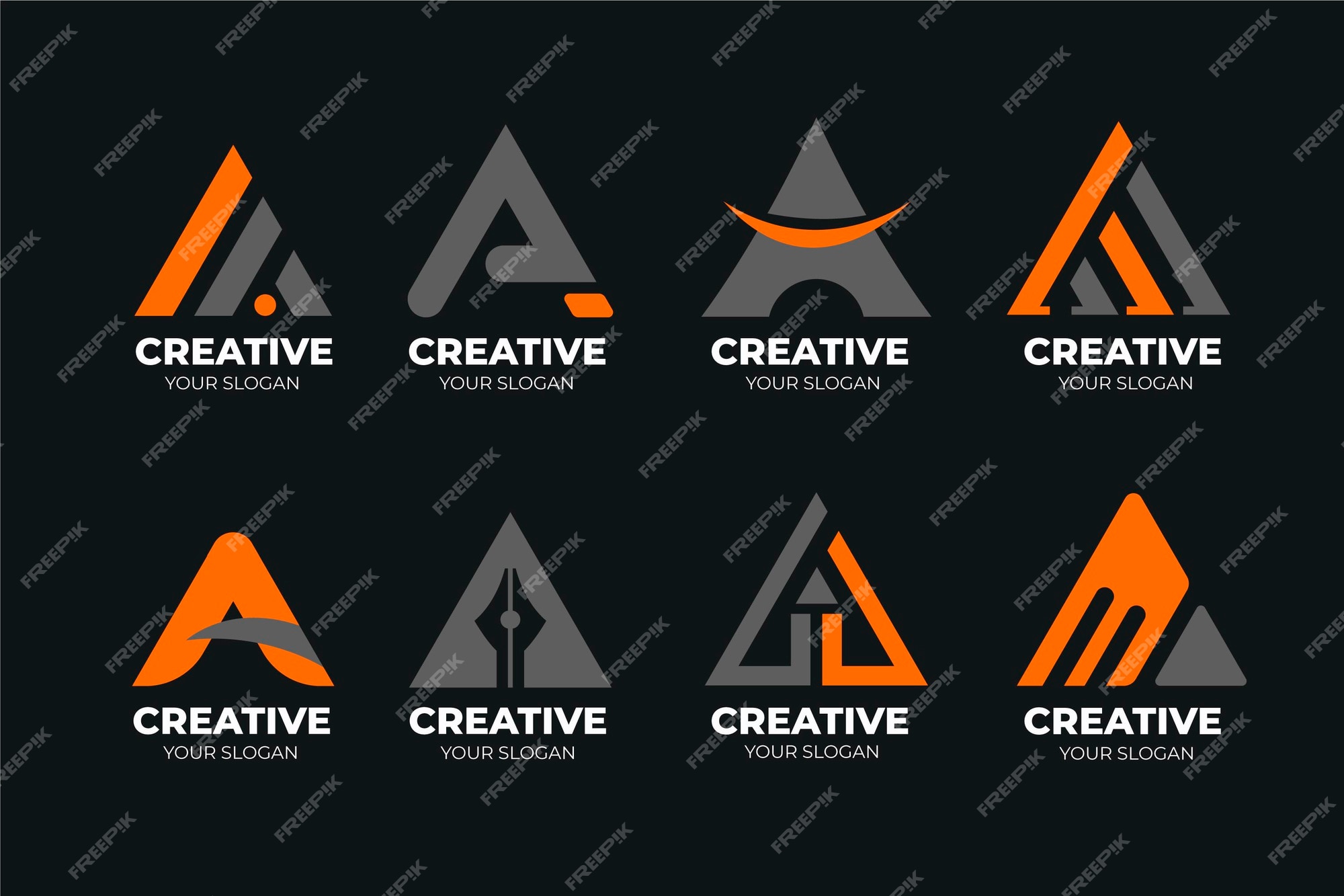 Free Vector | Collection of a logo templates