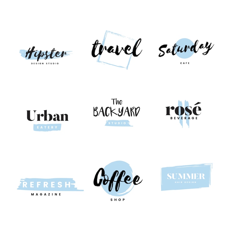 Free Vector collection of logos and branding vector