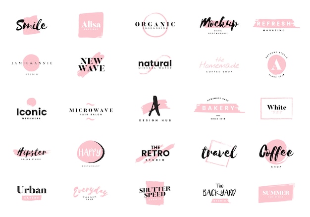 Free vector collection of logos and branding vector