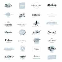 Free vector collection of logos and branding vector