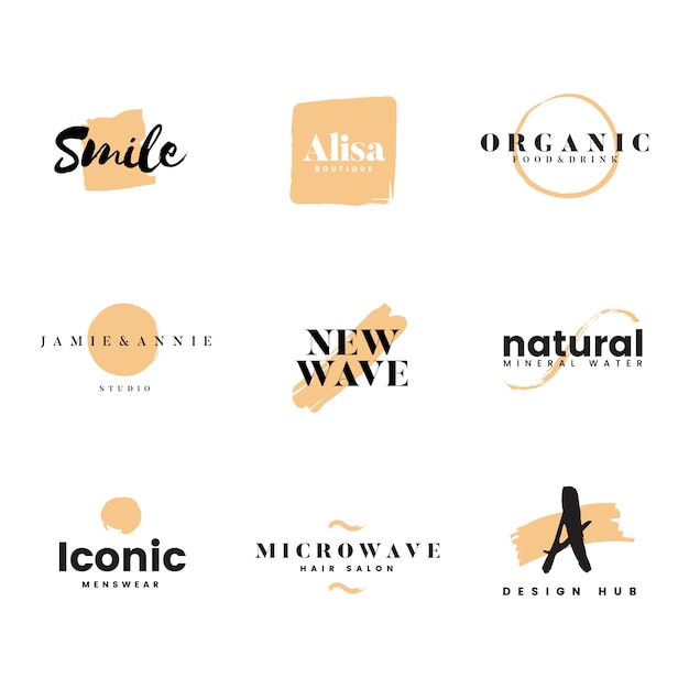 Free vector collection of logos and branding vector