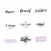 Free vector collection of logos and branding vector