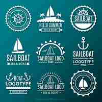 Free vector collection of logos sailors