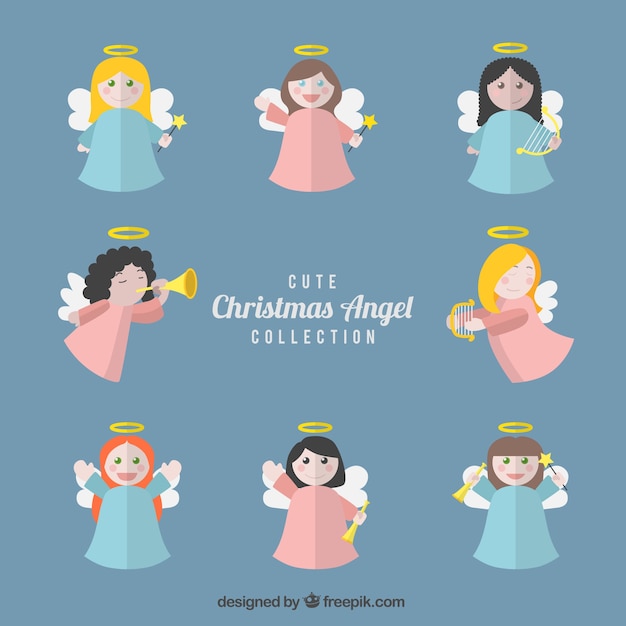 Collection of lovely christmas angels