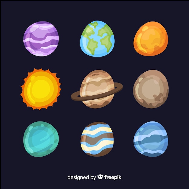 Collection of milky way planets