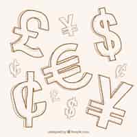 Free vector collection of money symbols