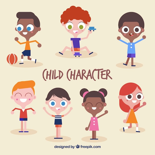 Free vector collection of nice children