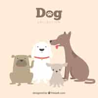 Free vector collection of nice dogs