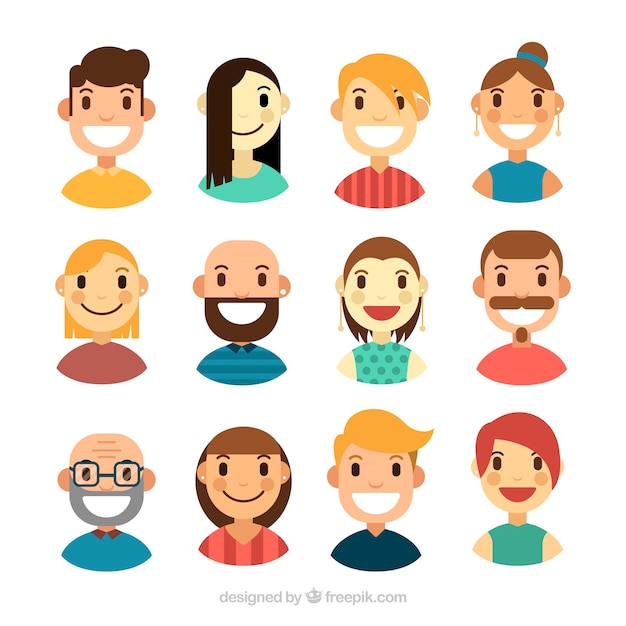 Collection of nice people avatar