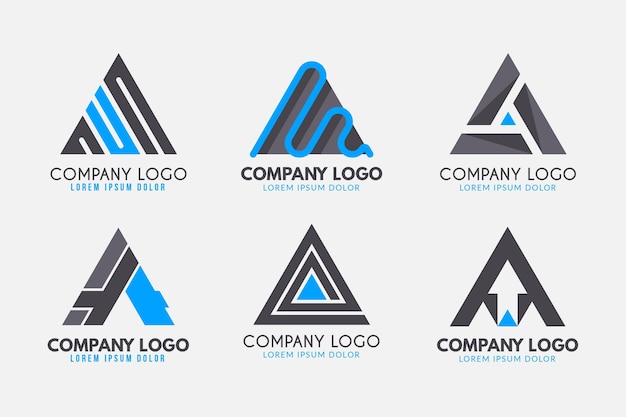 Бесплатное векторное изображение Коллекция шаблонов логотипов