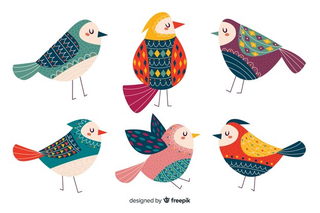 カラフルな鳥 画像 無料のベクター ストックフォト Psd