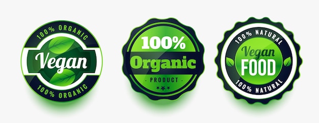 Бесплатное векторное изображение Коллекционный вектор дизайна этикетки или ярлыка свежей органической продукции фермы