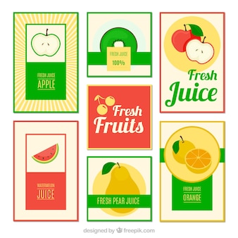 Коллекция фруктовых соков брошюры