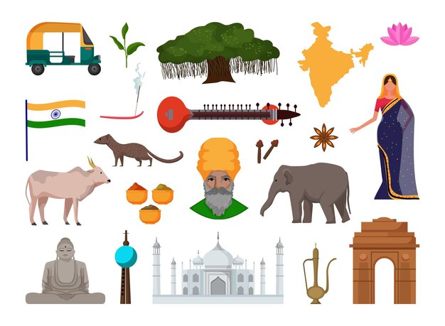 インドの背景イラスト 無料のベクター