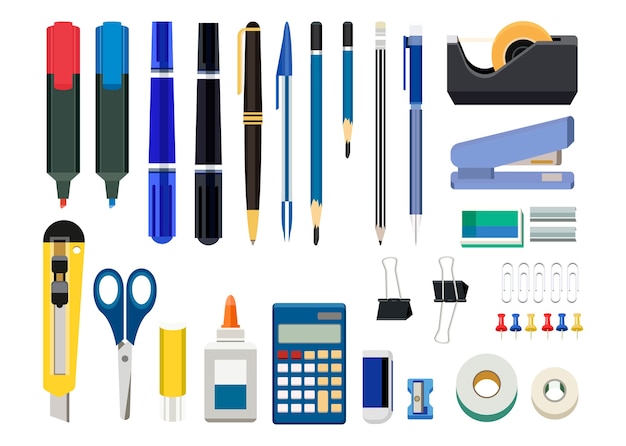 Office supplies Vectors & Illustrations for Free Download