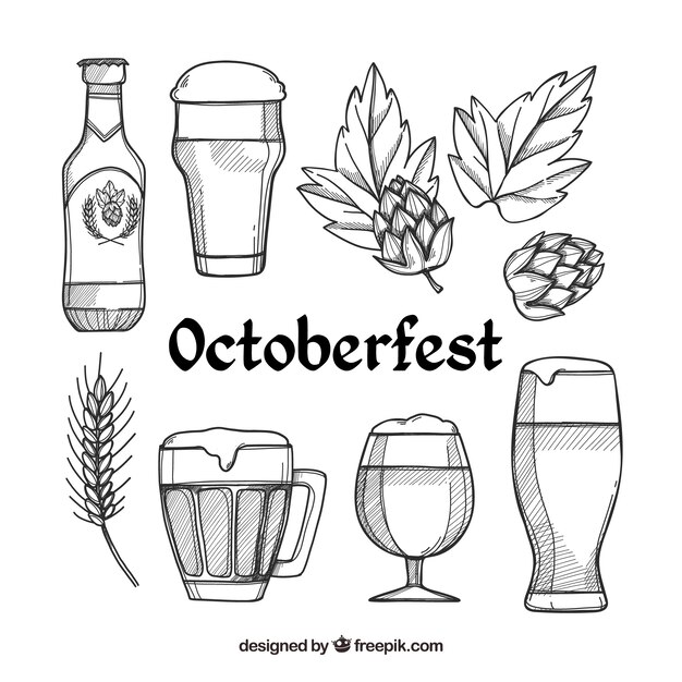 Collection of oktoberfest elements