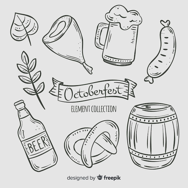 Collection of oktoberfest elements