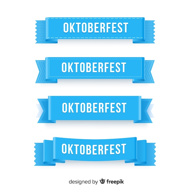 Vettore gratuito collezione di ghirlande più oktoberfest