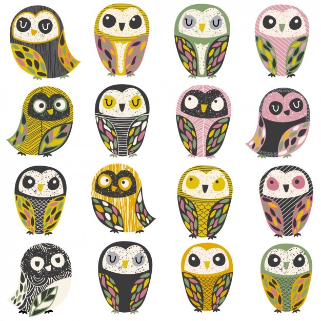 Collection of owls