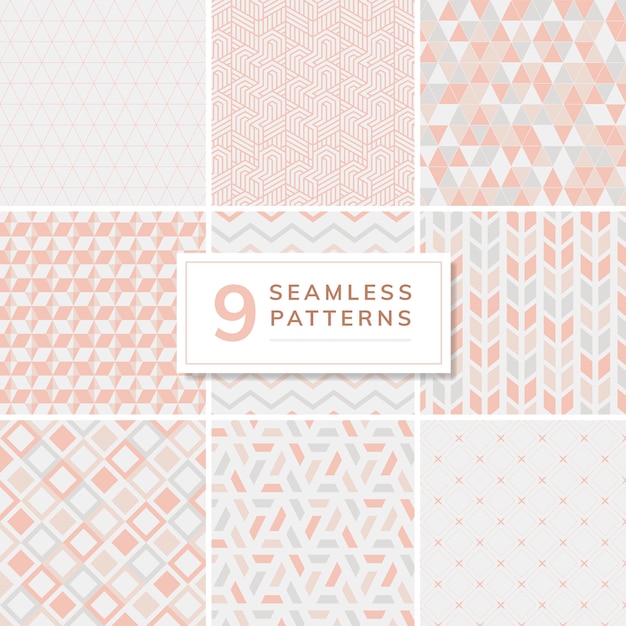 Free vector collection of patterns vector illustration