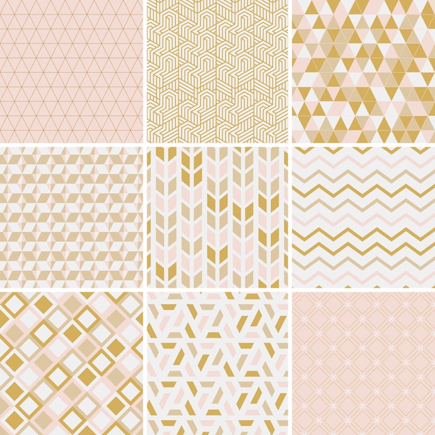 Collection of patterns vector illustration