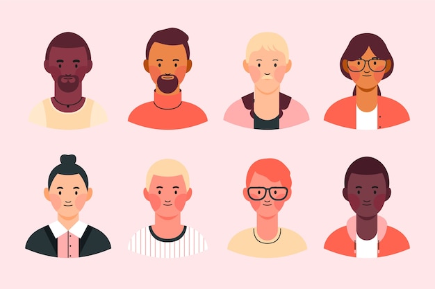 Free vector collection of people avatars