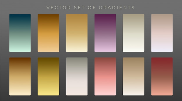 Collection of premium vintage gradients