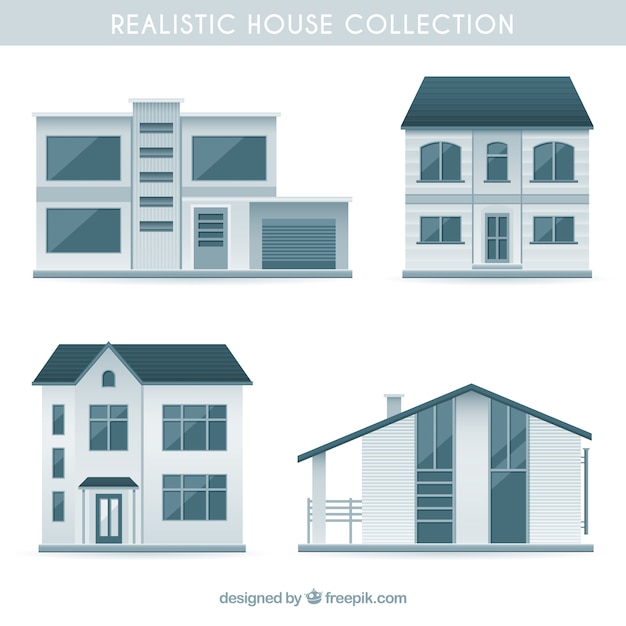 Collection of realistic houses