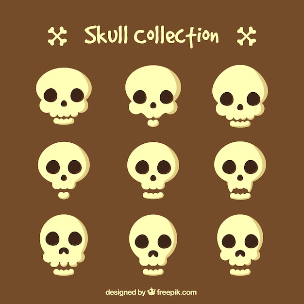 Free vector collection of skull