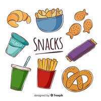 Collection of snacks