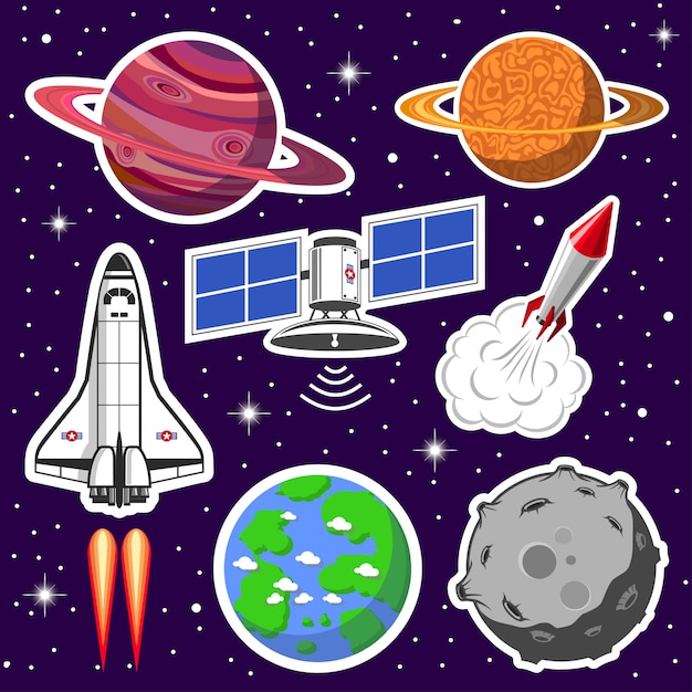 우주선과 행성, 우주 테마 컬렉션