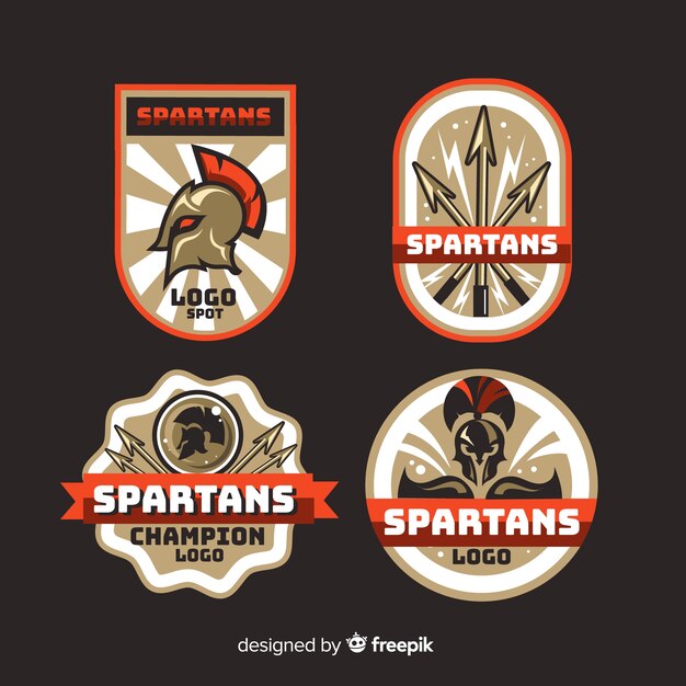 Коллекция спартанских значков