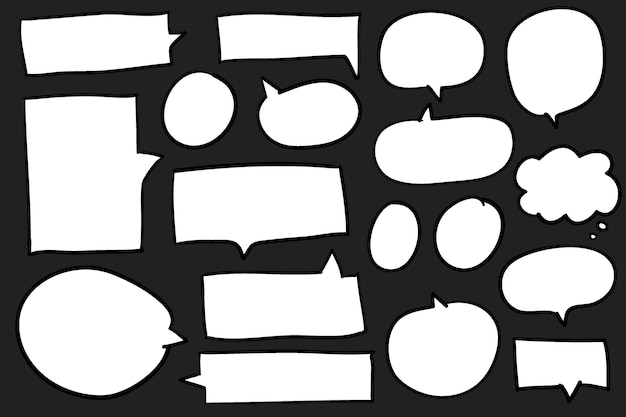 Collection of speech bubbles vector