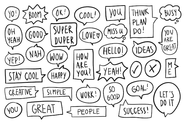 Collection of speech bubbles vector