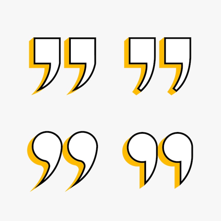 Free Vector collection of speech inverted comma icon background for web communication vector