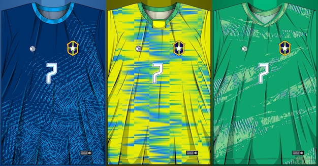 Collection of sports shirts - Soccer kit for sublimation