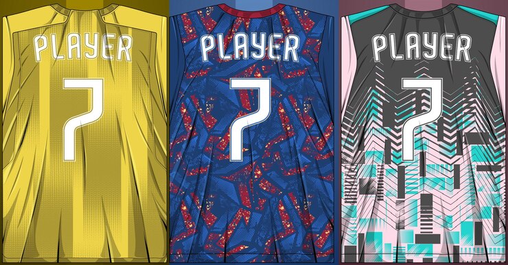 Free Vector collection of sports shirts - soccer kit for sublimation