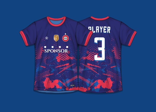 Free vector collection of sports shirts soccer kit for sublimation