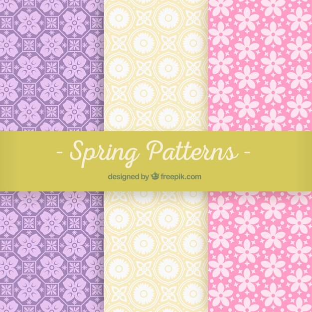 Collection of spring patterns