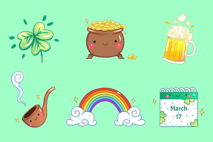 Free Vector collection of st. patrick's day elements