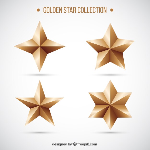 Collection of stylish stars