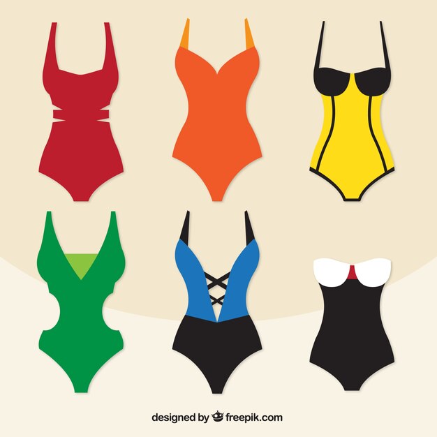 Collection of stylish swimsuit